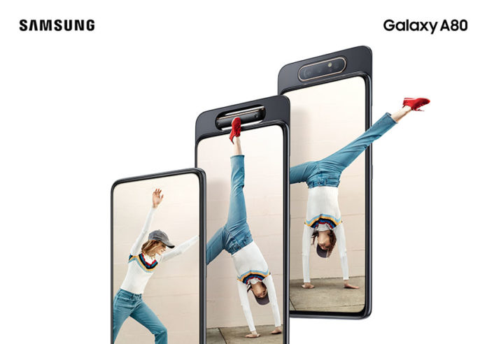 Samsung представила уникальный смартфон Galaxy A80